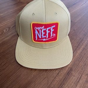 Original neff co. hat snapback adjustable khaki flat brim authentic spring